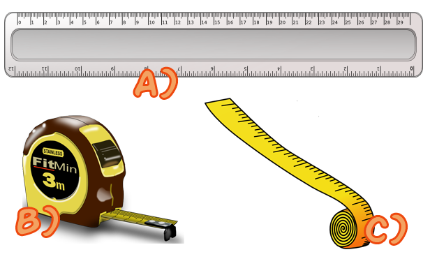 Diferentes tipos de instrumentos de medición